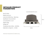 Aisilan LED Downlight White/Black Round Recessed Lamp Super bright 9W Indoor Spot lighting for Bedroom Kitchen