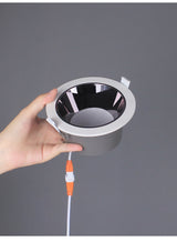 Aisilan LED Downlight White/Black Round Recessed Lamp Super bright 9W Indoor Spot lighting for Bedroom Kitchen