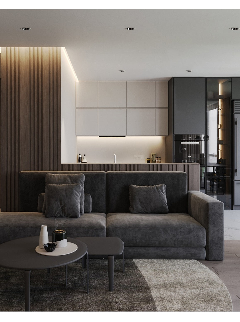 Aisilan LED Downlight White/Black Round Recessed Lamp Super bright 9W Indoor Spot lighting for Bedroom Kitchen