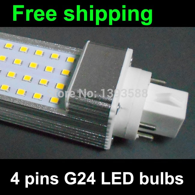 LED Pl bulb Lamp 4 pins G24 5W 7W 9W 10W 11W 12W 14W SMD5730 5050 2835 led plc downlight light AC85-265V 110V 220V 230V 240V