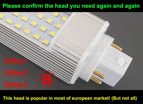 LED Pl bulb Lamp 4 pins G24 5W 7W 9W 10W 11W 12W 14W SMD5730 5050 2835 led plc downlight light AC85-265V 110V 220V 230V 240V