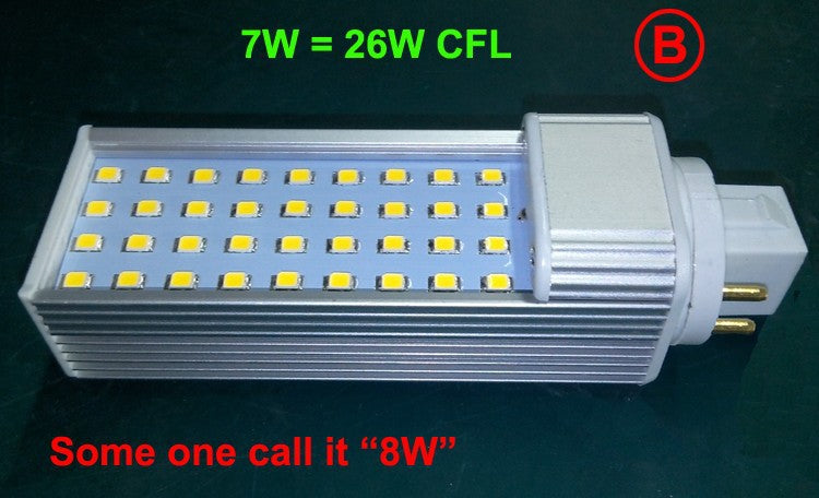 LED Pl bulb Lamp 4 pins G24 5W 7W 9W 10W 11W 12W 14W SMD5730 5050 2835 led plc downlight light AC85-265V 110V 220V 230V 240V