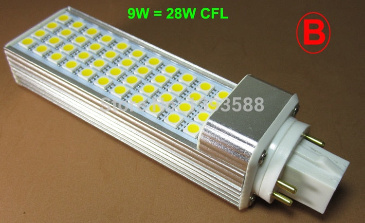 LED Pl bulb Lamp 4 pins G24 5W 7W 9W 10W 11W 12W 14W SMD5730 5050 2835 led plc downlight light AC85-265V 110V 220V 230V 240V