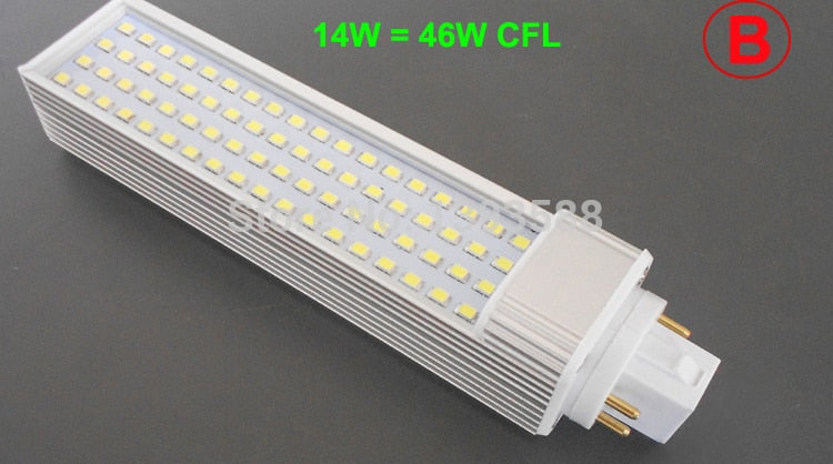 LED Pl bulb Lamp 4 pins G24 5W 7W 9W 10W 11W 12W 14W SMD5730 5050 2835 led plc downlight light AC85-265V 110V 220V 230V 240V