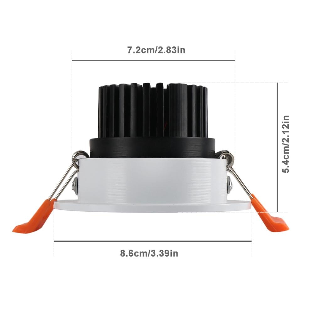 LED Downlights 4pcs/lot 5W RGB Remote Control Spotlight Color Spot Led Ceiling Lamp for Foyer Bedroom led lights home decors