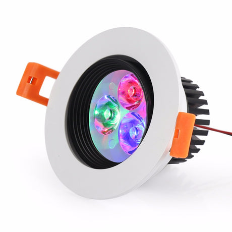 LED Downlights 4pcs/lot 5W RGB Remote Control Spotlight Color Spot Led Ceiling Lamp for Foyer Bedroom led lights home decor