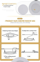 Dimmable Waterproof LED Downlight 10pcs 220V 5W/7W/9W/12W/15W LED Bulb Light Recessed LED Spot Light For Bathroom Kitchen