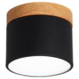 Surface mounted downlight household led Nordic modern minimalist porch corridor aisle macaron solid wood ceiling lamp