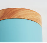 Surface mounted downlight household led Nordic modern minimalist porch corridor aisle macaron solid wood ceiling lamp