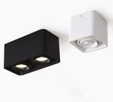 Square COB LED Dimmable Downlights 10W 12W 20W 24W Surface Mounted LED Ceiling Lamps Spot Light 3000K/4000K/6000K AC85-265V