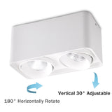 Square COB LED Dimmable Downlights 10W 12W 20W 24W Surface Mounted LED Ceiling Lamps Spot Light 3000K/4000K/6000K AC85-265V