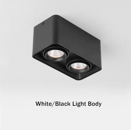 Square COB LED Dimmable Downlights 10W 12W 20W 24W Surface Mounted LED Ceiling Lamps Spot Light 3000K/4000K/6000K AC85-265V