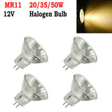 Halogen Bulb 1pcs MR11 20/35/50W 12V Spot Lamp Light Bulbs Replace Spotlight Reflector Lamp Glass Downlight Fitting Wall Lamp