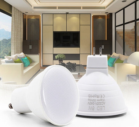 Bombillas LED Lamp GU10 MR16 220V LED spotlight 3W 6W LED Downlight ceiling light Lampara LED bulb