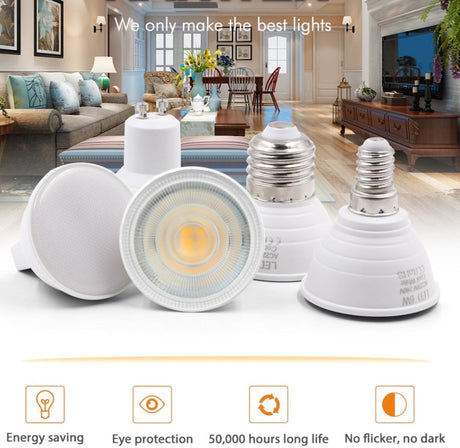 Bombillas LED Lamp GU10 MR16 220V LED spotlight 3W 6W LED Downlight ceiling light Lampara LED bulb