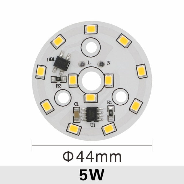 LED Chip for Downlight 3W 5W 7W 9W 12W 15W 18W SMD 2835 Round Light Beads AC 220V-240V Led Downlight Chip Lighting Spotlight