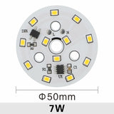 LED Chip for Downlight 3W 5W 7W 9W 12W 15W 18W SMD 2835 Round Light Beads AC 220V-240V Led Downlight Chip Lighting Spotlight