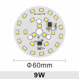 LED Chip for Downlight 3W 5W 7W 9W 12W 15W 18W SMD 2835 Round Light Beads AC 220V-240V Led Downlight Chip Lighting Spotlight