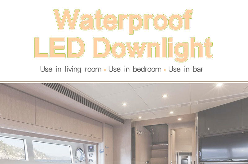 LED Downlight 220V 230V Waterproof Ceiling Lamp 3w 5w 7w 9w 12w 15w 18W Aluminum Recessed Downlights Round Led Panel Light Indoor