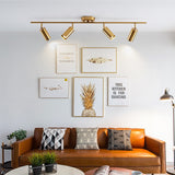 Surface Ceiling LED 4 Spotlight For Background Wall Living Room Collocation Track Light Lamps Adjustable Modern Downlight Spot