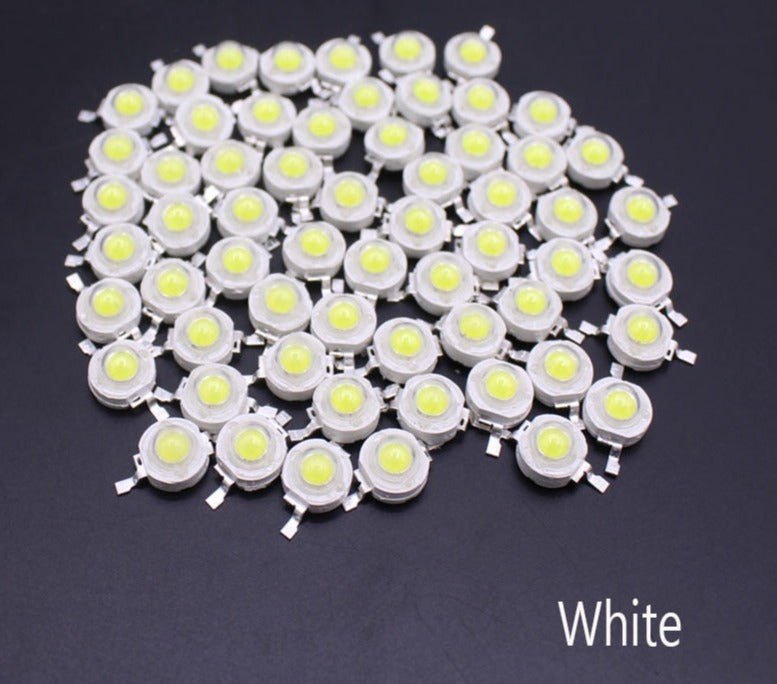LED COB 10-1000Pcs Lamp Chip 1W 3W 3.2-3.6V Input 100-220LM Mini LED Bulb Diode SMD For DIY LED Floodlight Spotlight Downlight