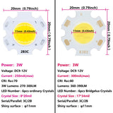 LED 20pcs 3W 5W 7W 10W Source Chip a lot High Power LED COB Light Bulb 20MM Light Lamp For DIY SpotLight Downlight Lamps