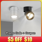 Led Spot Light 220V Spotlight Lamp COB Ceiling Spots Focus Led Downlights Foldable Fixture Down Lights Indoor Lighting For Home