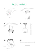 Dimmable LED Surface Mounted Downlight Colorful Ceiling Light 5W 7W 9W 12W 15W Modern Nordic Macaron Led Downlight AC220V 110V