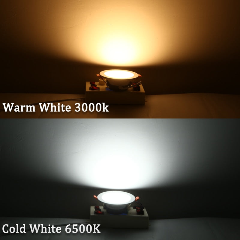 Led Spot Light 220V 110V Round Recessed Spotlights Led Downlight 5W 7W 12W 18W LED Ceiling Spot Lighting For Living Room Bedroom