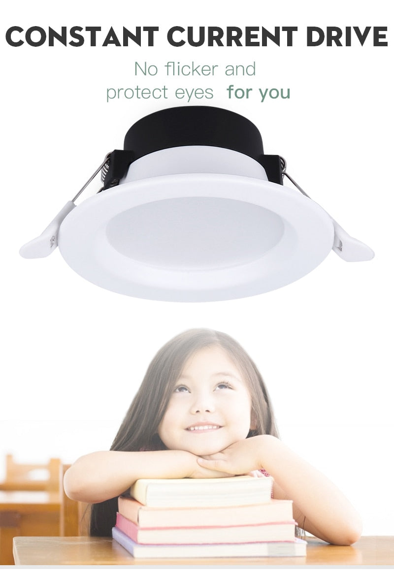 Led Spot Light 220V 110V Round Recessed Spotlights Led Downlight 5W 7W 12W 18W LED Ceiling Spot Lighting For Living Room Bedroom
