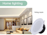 Led Spot Light 220V 110V Round Recessed Spotlights Led Downlight 5W 7W 12W 18W LED Ceiling Spot Lighting For Living Room Bedroom