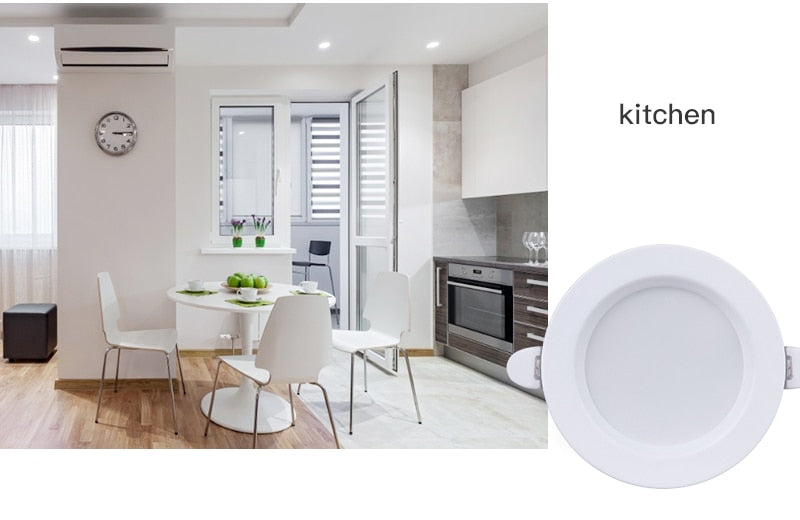 Led Spot Light 220V 110V Round Recessed Spotlights Led Downlight 5W 7W 12W 18W LED Ceiling Spot Lighting For Living Room Bedroom