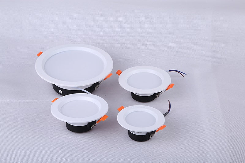 Led Spot Light 220V 110V Round Recessed Spotlights Led Downlight 5W 7W 12W 18W LED Ceiling Spot Lighting For Living Room Bedroom