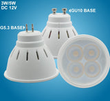 Led Spotlight GU10 3W 5W G5.3 Led Lamp Smd2835 MR16 Led Lighting Ac Dc 12V Warm Cold White Led Bulb For Downlight Table Lamp