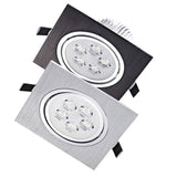 Led Downlight 3W 5W 7W Square Spot Lighting Lamp AC110V 240V Dimmable Down Lights Led Cabinet Light Black/silver