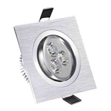 Led Downlight 3W 5W 7W Square Spot Lighting Lamp AC110V 240V Dimmable Down Lights Led Cabinet Light Black/silver