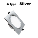 Led Downlight 3W 5W 7W Square Spot Lighting Lamp AC110V 240V Dimmable Down Lights Led Cabinet Light Black/silver