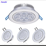 Round LED Dimmable Downlights 3W 6W 10W 14W 18W LED Ceiling lamp recessed COB LED Ceiling Spot lights ac85-265V Indoor Lighting
