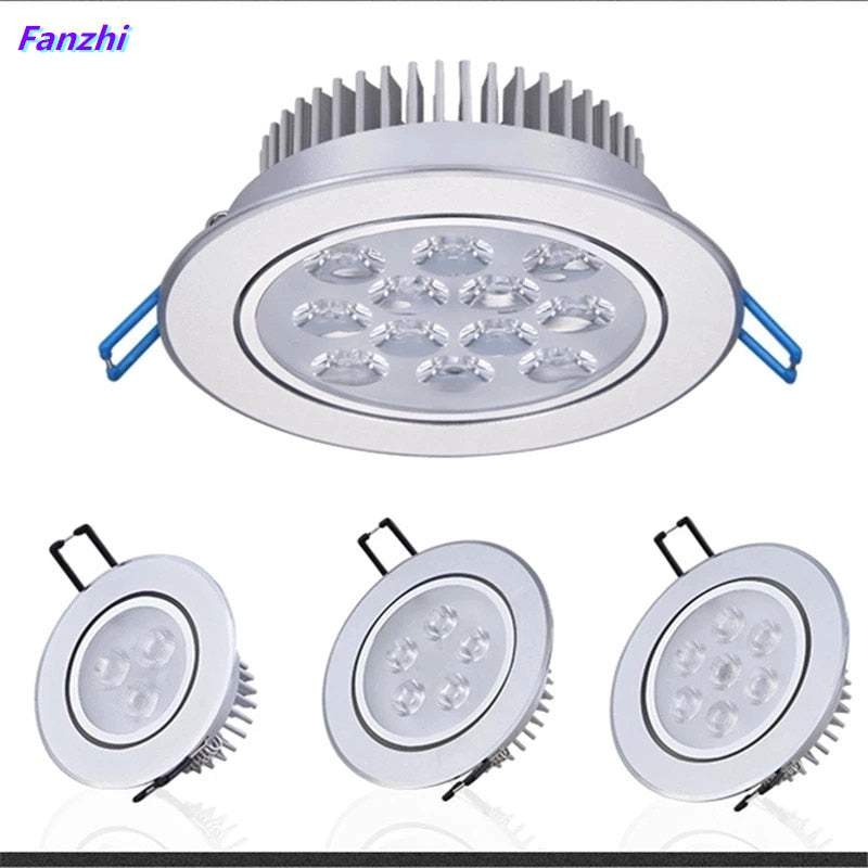 Round LED Dimmable Downlights 3W 6W 10W 14W 18W LED Ceiling lamp recessed COB LED Ceiling Spot lights ac85-265V Indoor Lighting