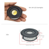Special Black led spot Mini 3W 5W 7W COB LED Downlight Dimmable Recessed Lamp Light for ceiling home office hotel 110V 220V