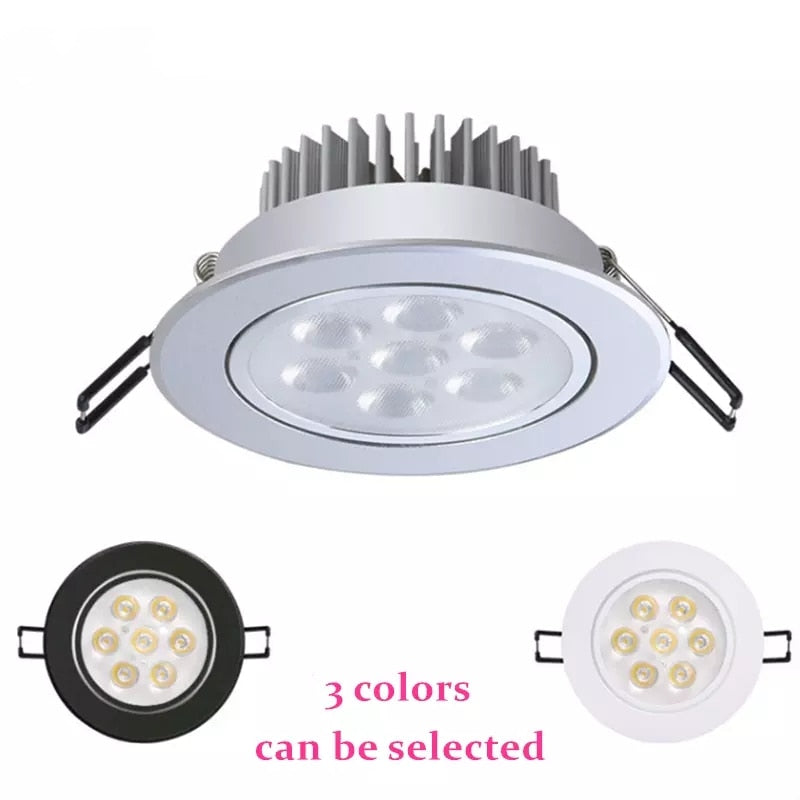 Round LED Dimmable Downlights 3W 6W 10W 14W 18W LED Ceiling lamp recessed COB LED Ceiling Spot lights ac85-265V Indoor Lighting