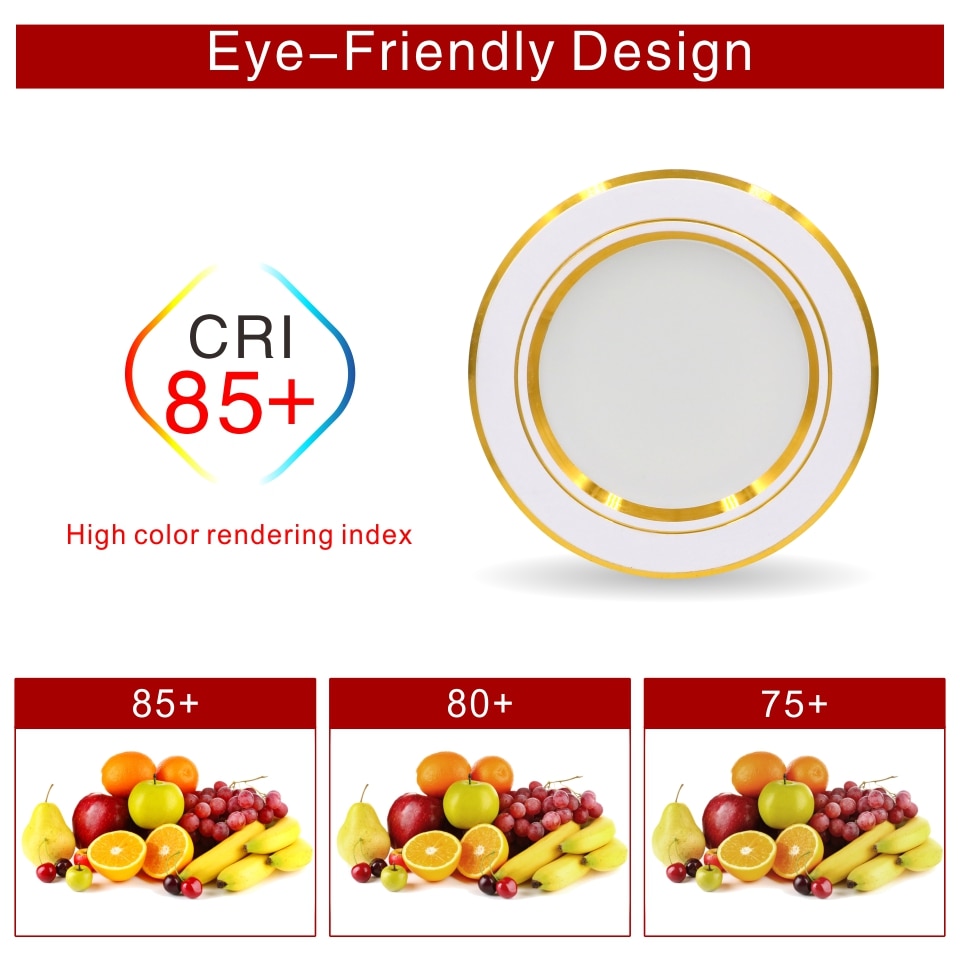 Led Downlight 220V 5W 9W 12W 15W 18W Ceiling Light Recessed Down light Round Led Panel Light LED Spot light Indoor Lighting