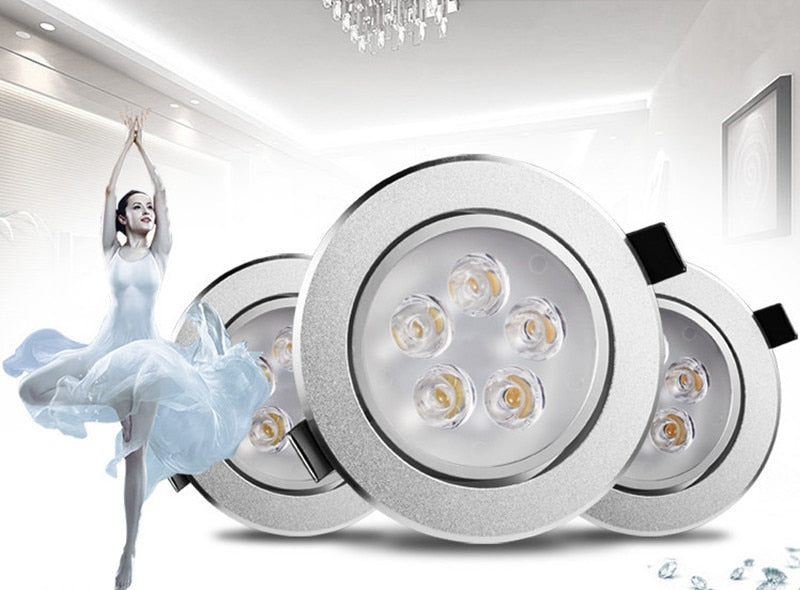 Round LED Dimmable Downlights 3W 6W 10W 14W 18W LED Ceiling lamp recessed COB LED Ceiling Spot lights ac85-265V Indoor Lighting