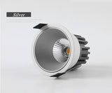 Dimmable Recessed Anti Glare COB LED Downlights 7W/ 9W/12W/15W LED Ceiling Spot Lights AC85~265V Background Lamps Indoor Lighting