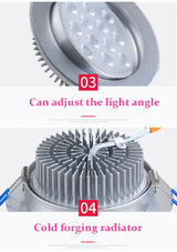 Round LED Dimmable Downlights 3W 6W 10W 14W 18W LED Ceiling lamp recessed COB LED Ceiling Spot lights ac85-265V Indoor Lighting