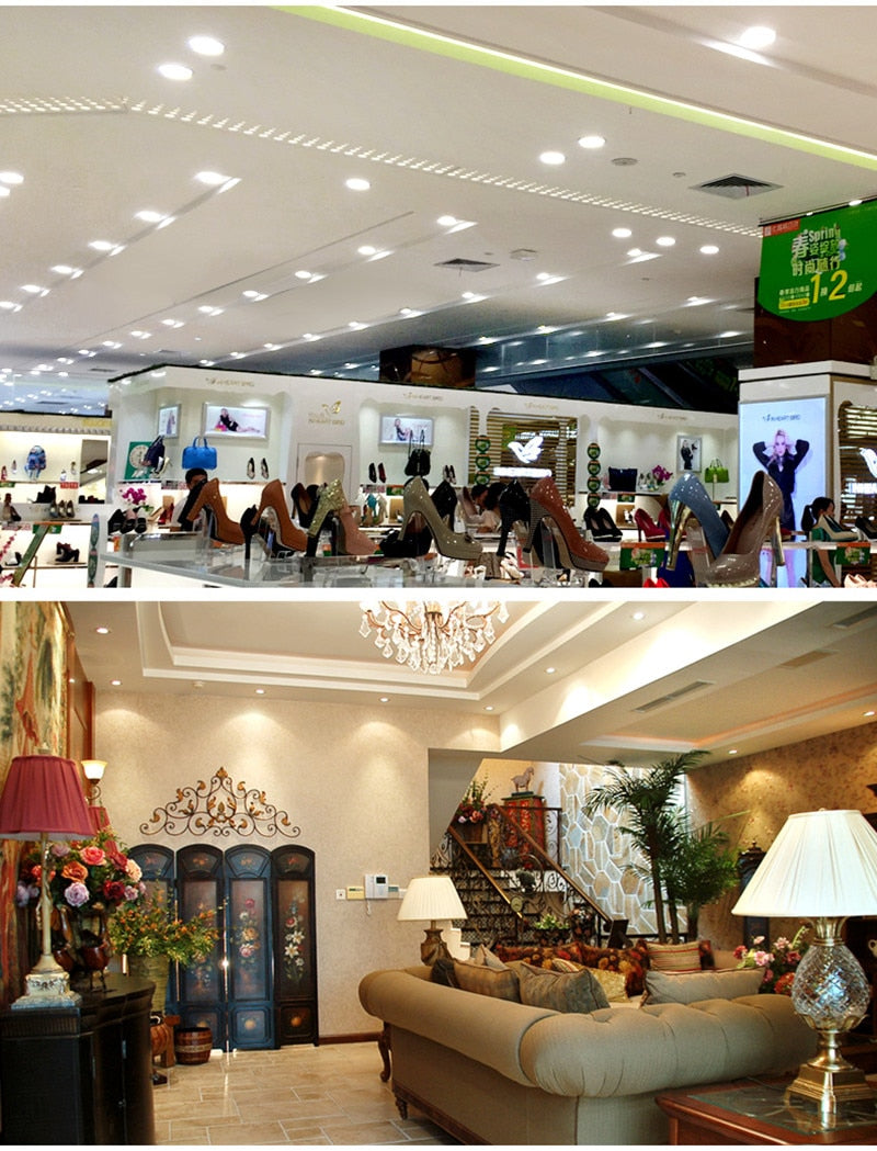 Round LED Dimmable Downlights 3W 6W 10W 14W 18W LED Ceiling lamp recessed COB LED Ceiling Spot lights ac85-265V Indoor Lighting