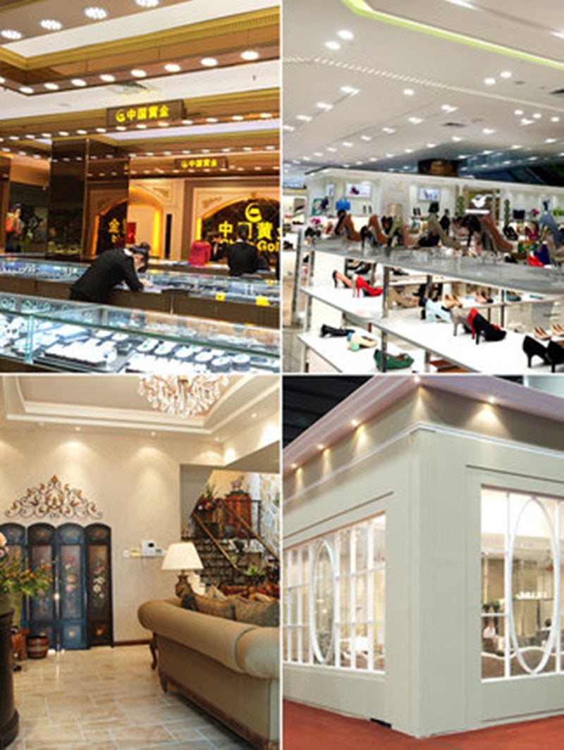 Round LED Dimmable Downlights 3W 6W 10W 14W 18W LED Ceiling lamp recessed COB LED Ceiling Spot lights ac85-265V Indoor Lighting