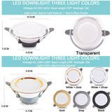 LED 3W 5W 9W 12W 15W 18W Downlight Spot led downlight AC 220V gold Silver White Ultra Thin Aluminum Round Recessed LED Spot Lighting