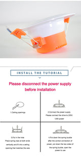 LED 3W 5W 9W 12W 15W 18W Downlight Spot led downlight AC 220V gold Silver White Ultra Thin Aluminum Round Recessed LED Spot Lighting