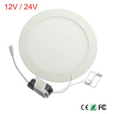 LED downlight AC/DC 12V 24V 3W 4W 6W 9W 12W 15W 25W Recessed Ceiling Panel Indoor Spot Down Light 12V 24V + Driver